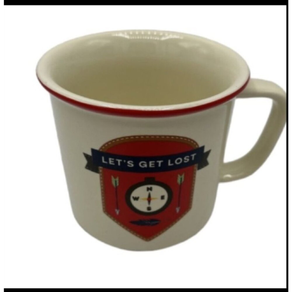 Ceramic Mug "Lets Get Lost" By Now Designs